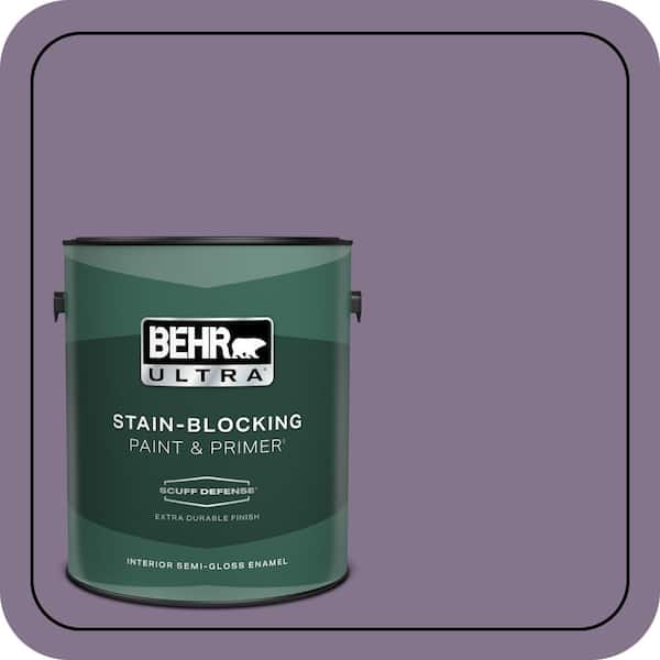 BEHR ULTRA 1 gal. #S100-5 Purple Potion Extra Durable Semi-Gloss Enamel Interior Paint & Primer