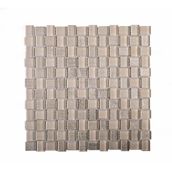 Apollo Tile Gray 11.8 in. x 11.8 in. Polished Mini Brick Beige Glass Mosaic  Floor and Wall Tile (5-Pack) (4.83 sq. ft./Case) APLBL8805CMA - The Home  Depot