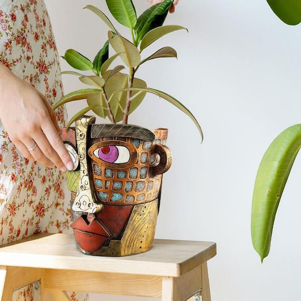 tall plant pot white Tall Planter Pot main image 0