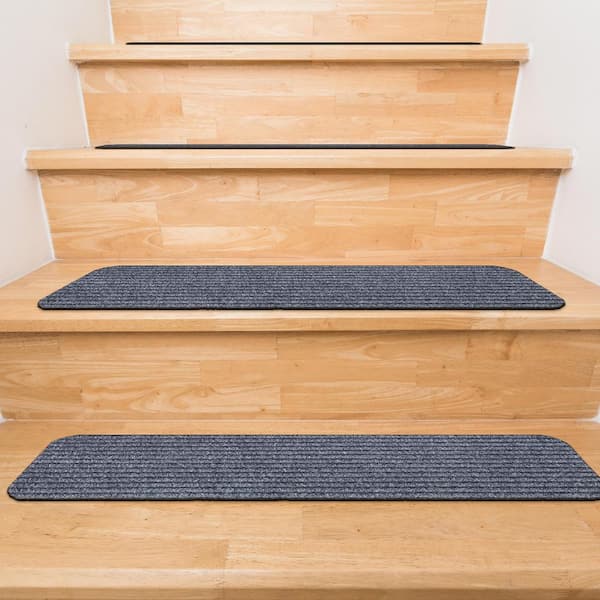 Indoor  Non-Slip Staircase 100% Rubber . 4 =  Step = 8'' x 24'' Outdoor 