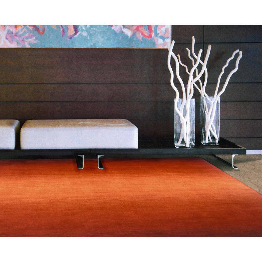 Paprika Ombre Hand-Tufted Wool Rectangular Area Rug