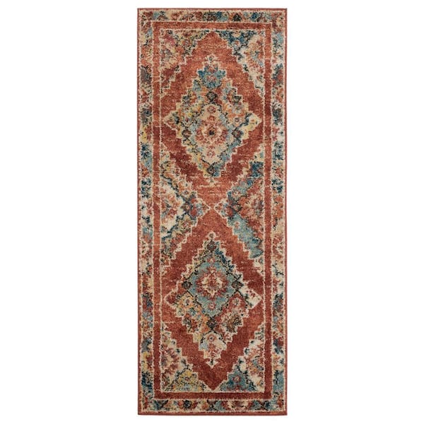 Marrakesh Dame Brick 2 ft. 7 in. x 7 ft. 2 in. Runner Rug