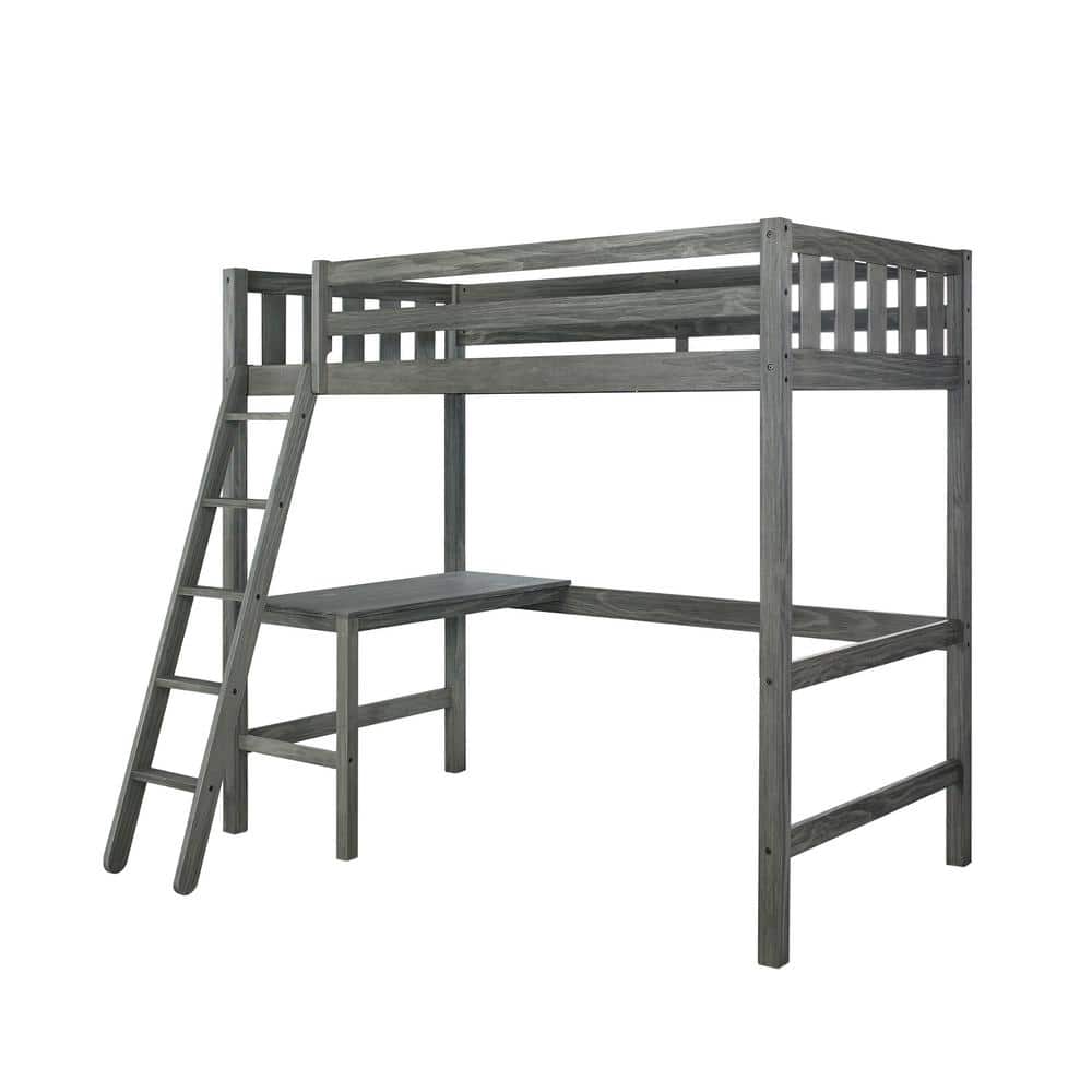 Hillsdale Furniture Crosswinds Gray Loft Bed 7161-320 - The Home Depot