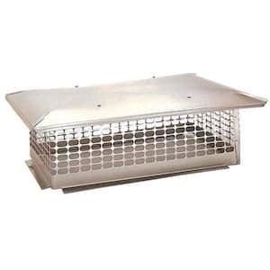 19 in. x 41 in. Fixed Stainless Steel Chimney Cap