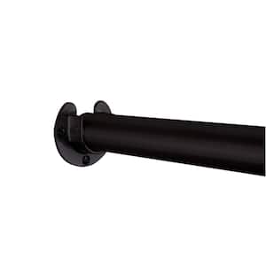 1-5/16 in. Heavy-Duty Matte Black Closet Pole Sockets (2-Pack)