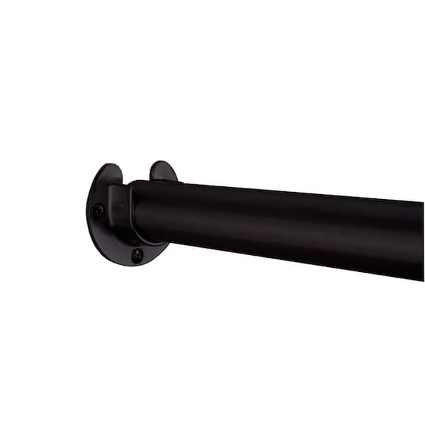 Everbilt 1-5/16 in. Heavy-Duty Matte Black Closet Pole Sockets (2-Pack)