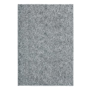 Grey 8 ft. x 10 ft. Shag Solid Area Rug