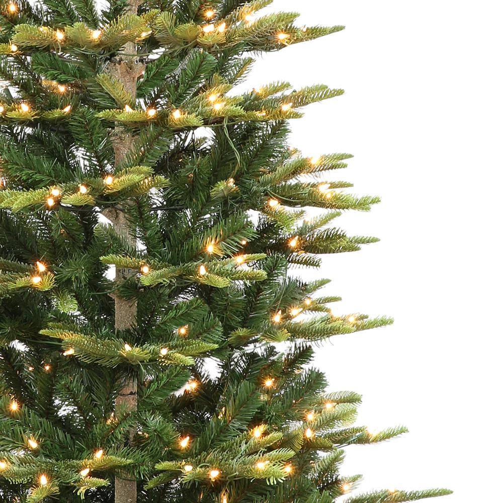 4.5' Green Slim Aspen Fir Pre-Lit Artificial Christmas Tree