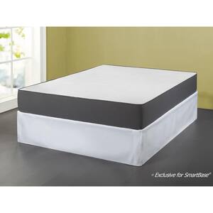 SmartBase 18 in. Twin Polyester Bed Skirt
