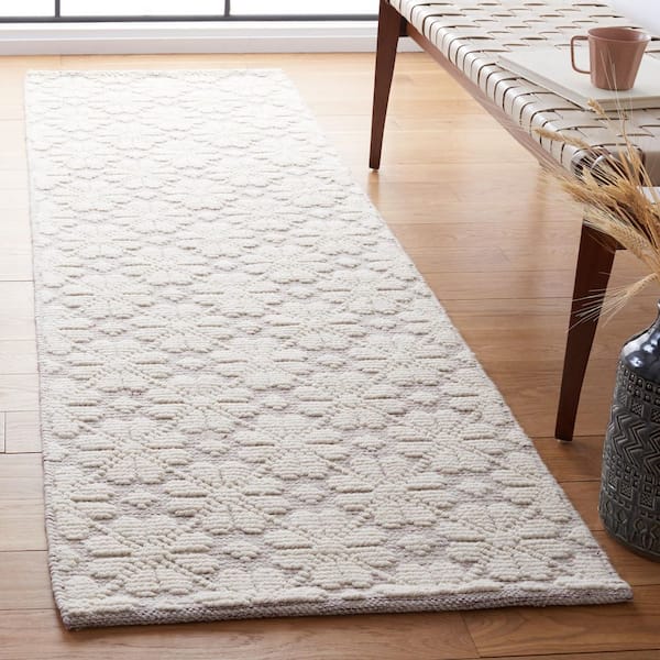 Vermont 2 ft. x 8 ft. Ivory/Red Floral Runner Rug