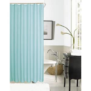 Hotel Collection Waffle 72 in. Mint Shower Curtain