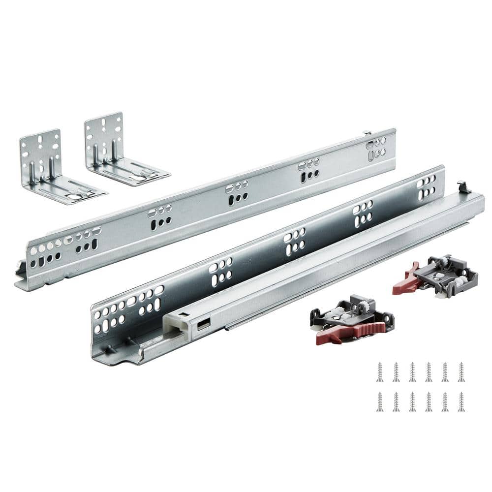 6 Pairs of 18 in. Silver Steel Mount Rails 100 lbs. Heavy Duty Ball Bearing Steel Track Drawer Slides 2025 Update price history on PriceWatchPro