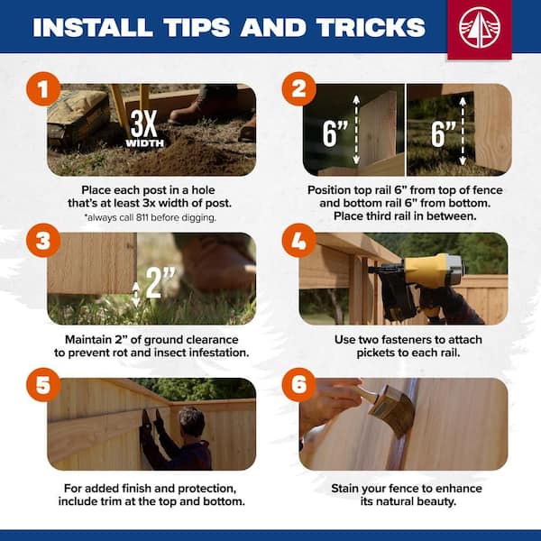 Alta Forest Products - 5/8 in. x 5-1/2 in. x 6 ft. American Western Red Cedar Dog-Ear Fence Picket