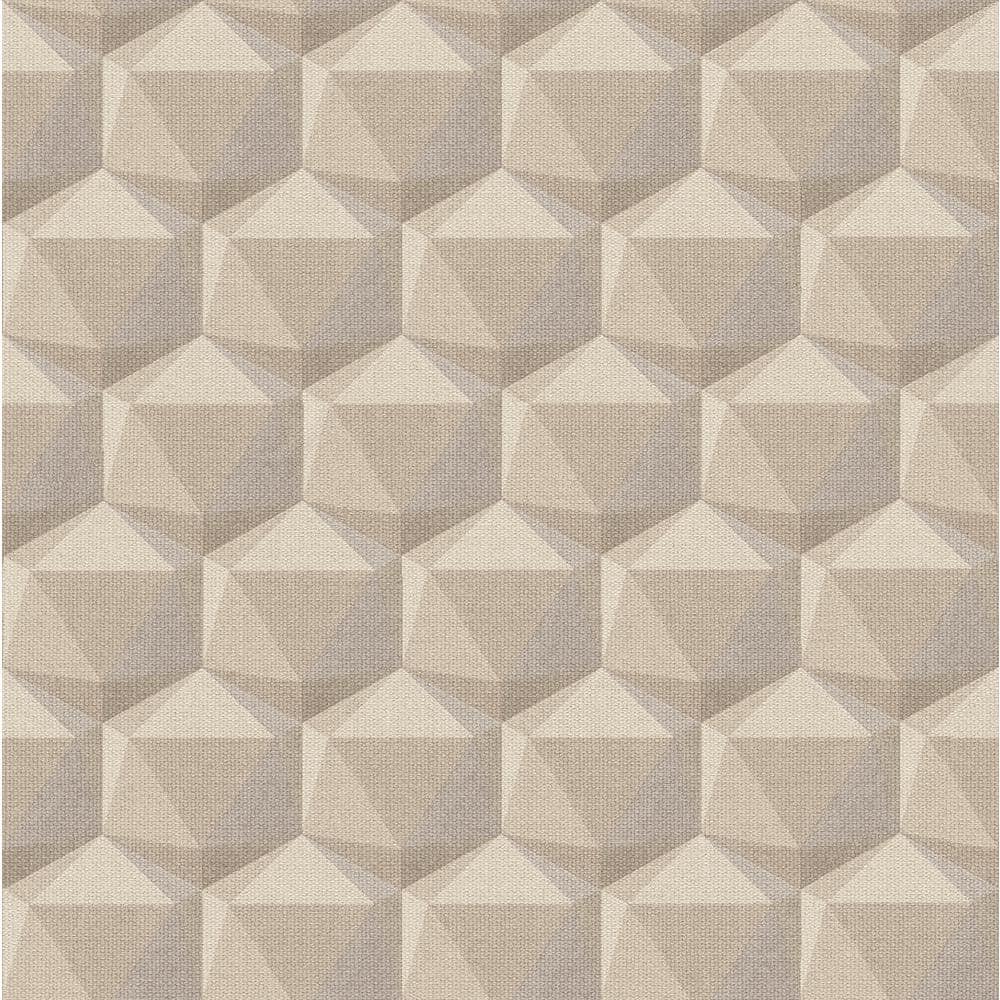 Fusion Collection Geometric Motif Beige/Cream/Grey Matte Finish Non-pasted 