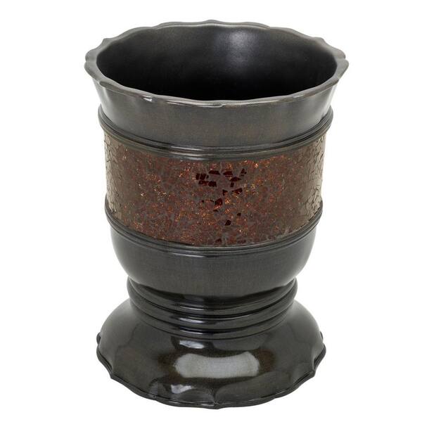 India Ink Prescott Waste Basket in Metallic Bronze