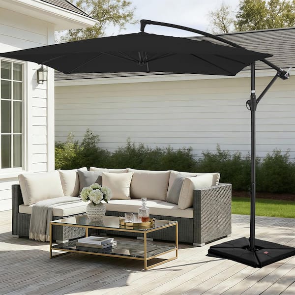 8'x8 square patio umbrella TAJMDGW 8'x8' Canopy 8 Ribs Cantilever Umbrella Top Cover, Yard Market Offset Parasol Cloth Replacement Fabric Anti-UV(Beige,2.5x2.5m(8'x8') Single top) : Patio, Lawn & Garden release the locking mechanism to rotate Easy 8x8 Ft Square 8 rib