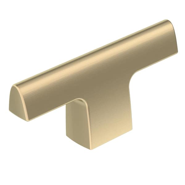 Amerock Riva 2-1/2 in. (64 mm) L Golden Champagne T-Shaped Cabinet Knob