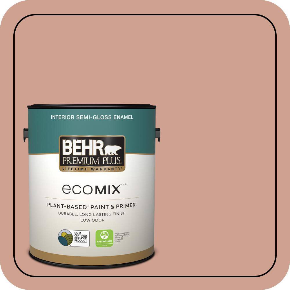 1 gal. #S180-4 Shiny Kettle Semi-Gloss Enamel EcoMix Plant-Based Interior Paint & Primer price history on PriceWatchPro