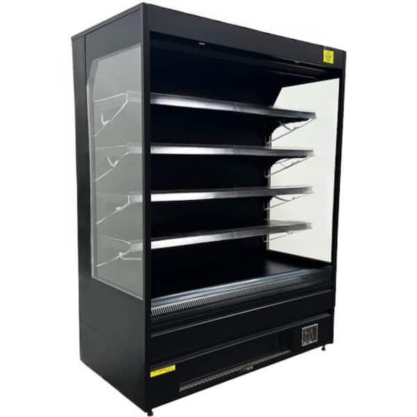 60 in. 40.8 Cu. Ft. Auto/Cycle Defrost Commercial NSF Vertical Open Air Display Merchandisers EF67 in Black