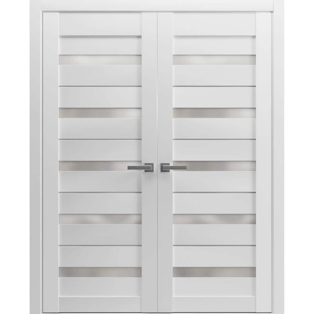 60 in. x 96 in. White Finished Universal/Reversible Solid MDF Assembly Required Interior Door Kit price history on PriceWatchPro
