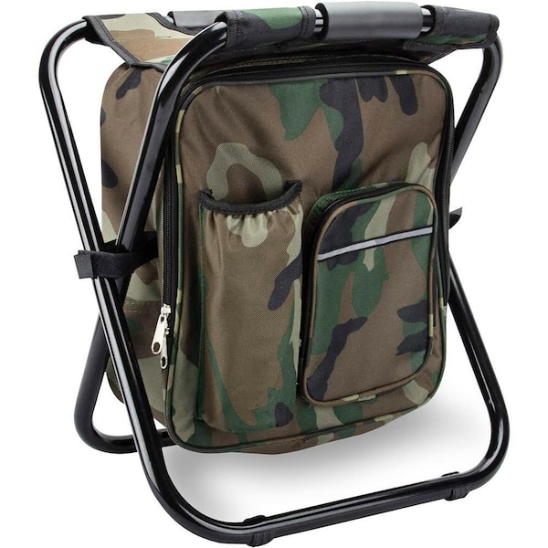 家具・インテリア Black Eye Patch FOLDING CONTANIER Angel Sar Camouflage Metal Folding Stool Backpack Insulated Cooler