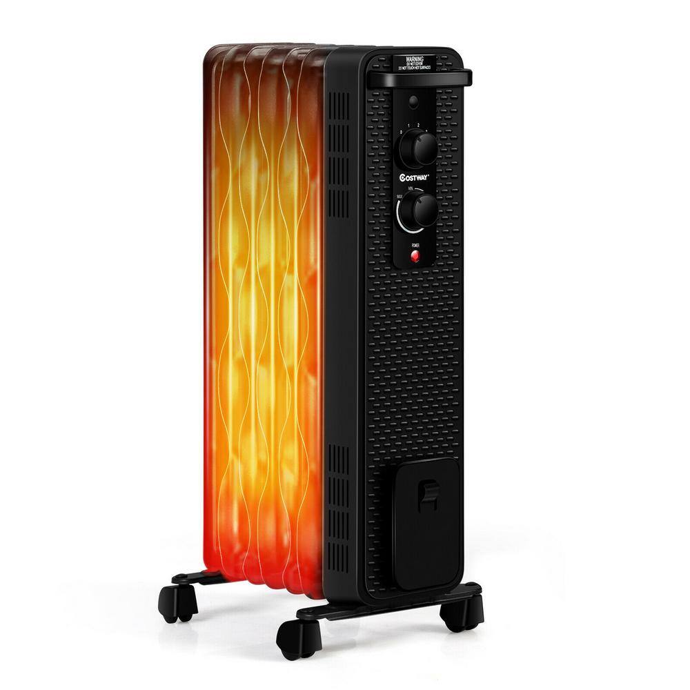 Costway 1500Watt Electric OilFilled Radiant Space Heater with