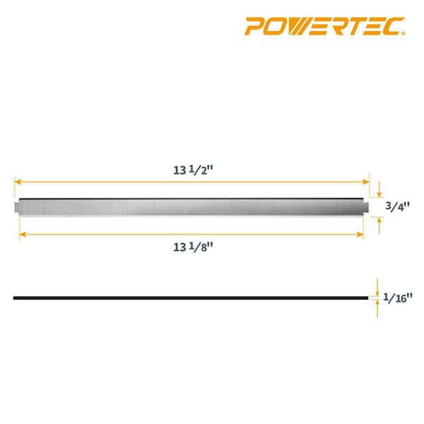 13 in. HSS Replacement Planer Blades for Ridgid Planer TP1300, TP1301, TP1302, Replacement AC8630 - 2 Sets 4 Knives