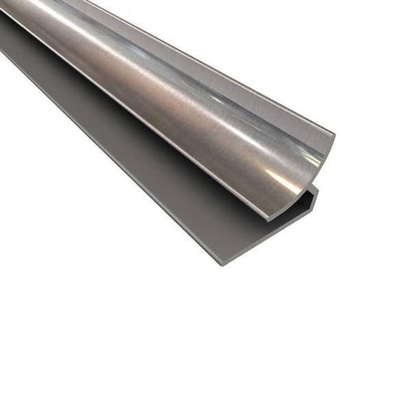 Fasade 4 ft. Large Profile Inside Corner Trim in Brushed Aluminum