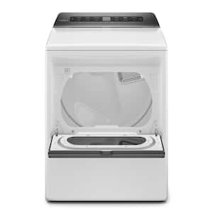 7.4 cu. ft. White Front Load Electric Dryer with AccuDry System