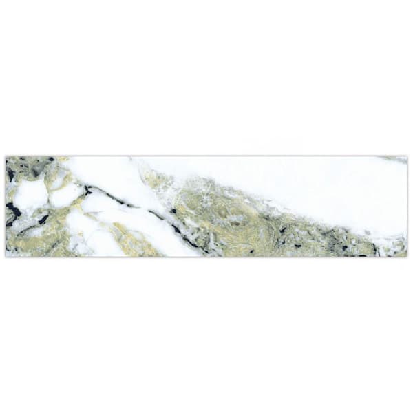 Merola Tile Touche Jade 3 in. x 6 in. Porcelain Floor and Wall Take Home Tile Sample