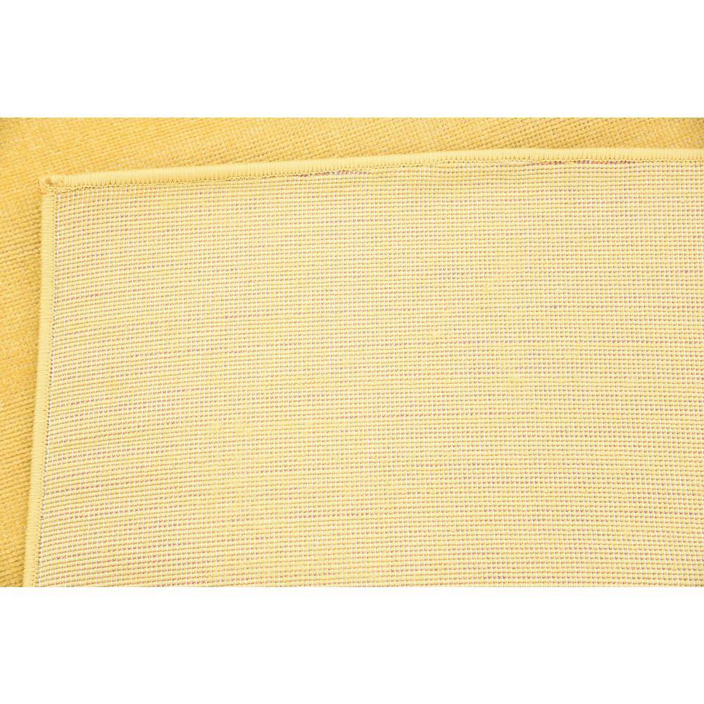 Gold Flat Woven Synthetic Runner Rug 2' 9" x 9' 10"