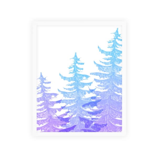Unbranded Modern Leaves Framed Nature Art Print 42 in. x 34 in.