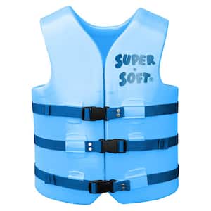 Super Soft USCG Type III Adult Life Jacket Vest, Medium, Blue