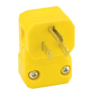 Leviton Clamptite Polarisierter Stecker 15A/125V – NEMA 1-15P, Schwarz, Für Wohn- Und Gewerbebereich