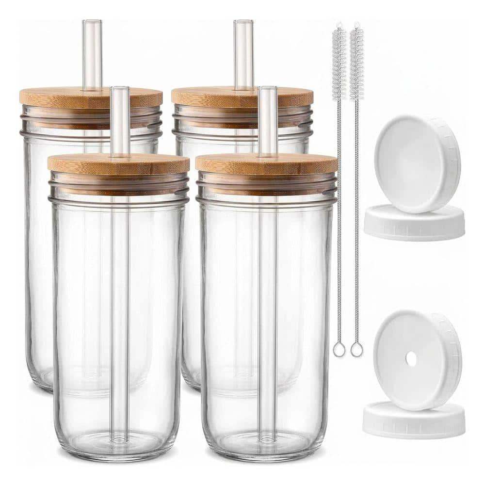 a glass translucent drinking 13 oz. Vintage Textured Clear Drinking Glasses (Set of 6) main image 0