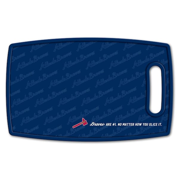 YouTheFan MLB Atlanta Braves Logo Series Cutting Board 9in x 0.5in-  Rectangle- Manufactured Wood and polypropylene 1906951 - The Home Depot