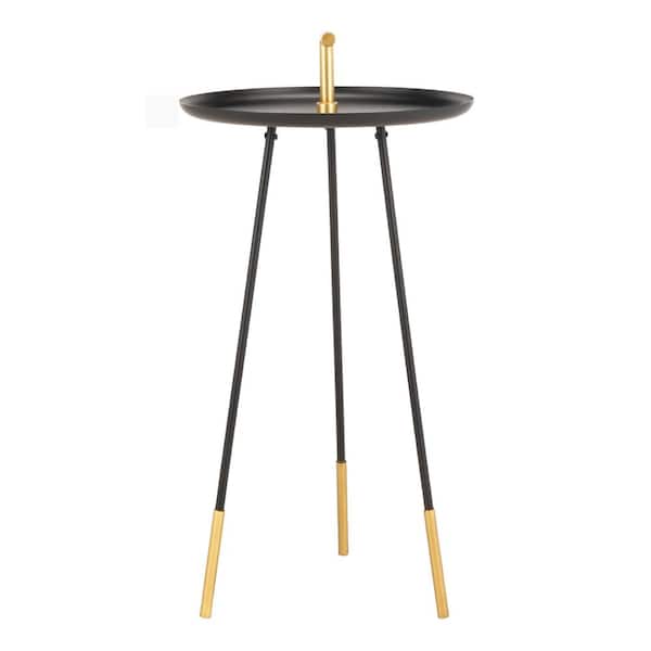 SAFAVIEH Delia Black/Gold Side Table