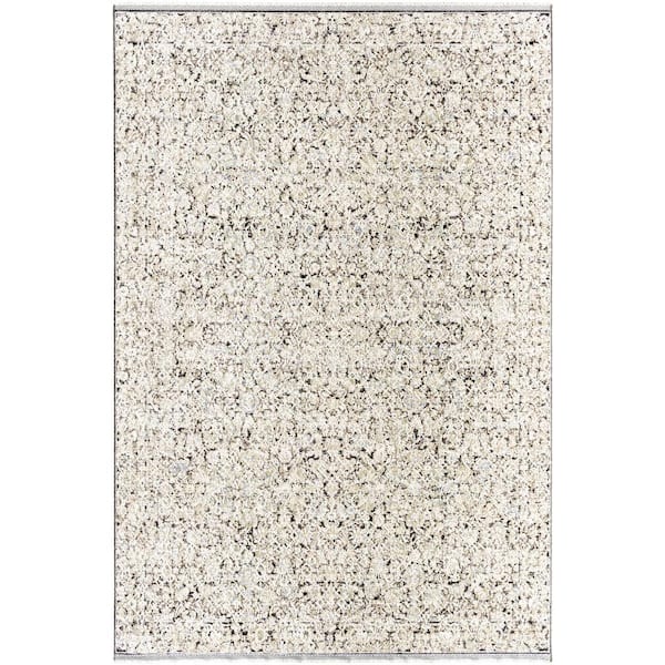 Livabliss Rivaldo Light Olive/Cream Oriental 8 ft. x 10 ft. Indoor Area Rug