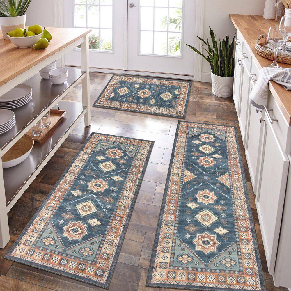 Boho Kitchen Mats Set of 3