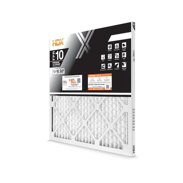 HDX 19.5 in. x 29.5 in. x 1 in. MERV 13 FPR 10 Premium Pleated Air Filter