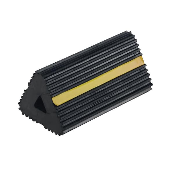 Vestil 6.5 in. x 12 in. x 5.75 in. Extruded Rubber Wheel Chock