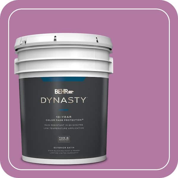 BEHR DYNASTY 5 gal. Home Decorators Collection #HDC-SP16-11 Cactus Flower Satin Enamel Exterior Stain-Blocking Paint & Primer