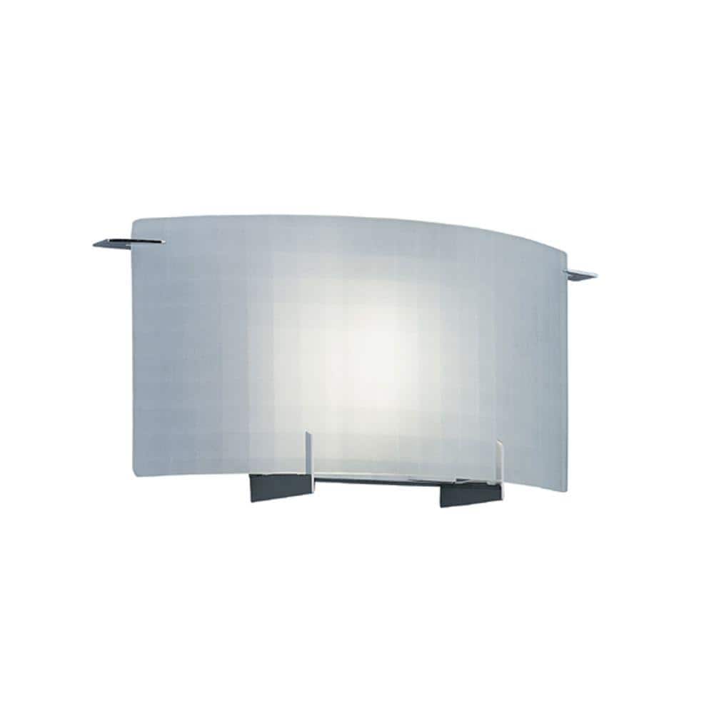 Modern Chrome 14.25" Direct Wired Dimmable Sconce