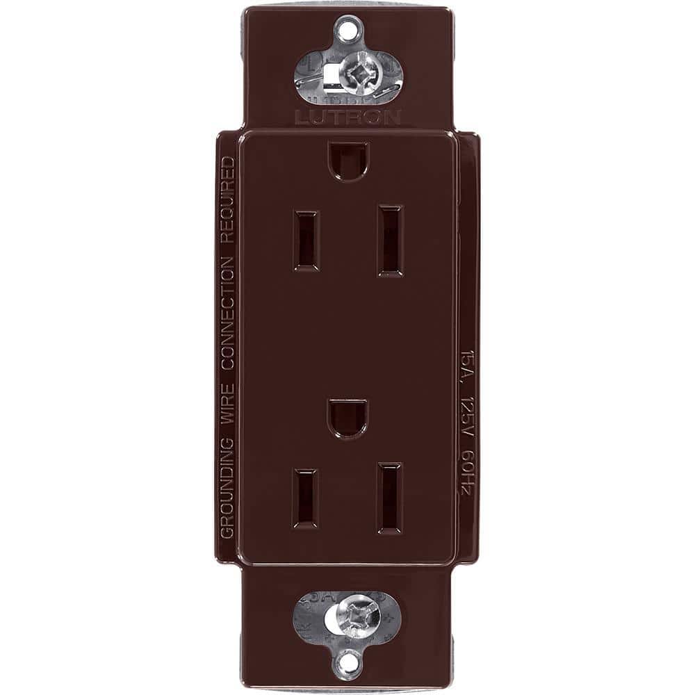 Claro 15 Amp Duplex Outlet, Brown (CAR-15-BR) price history on PriceWatchPro