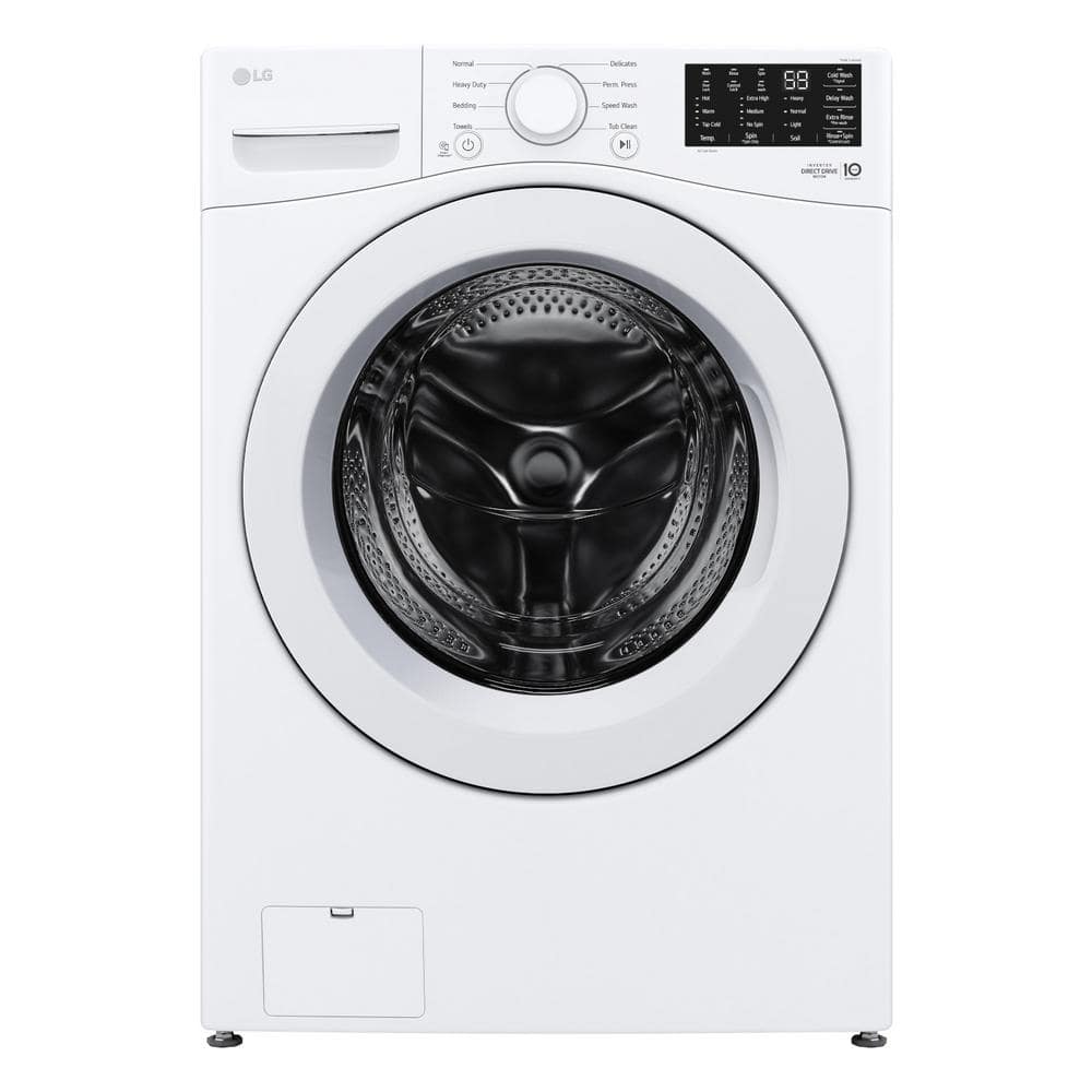5.0 cu. ft. Stackable Front Load Washer in White with 6 Motion Cleaning Technology