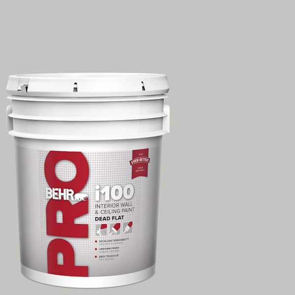 BEHR PRO 5 gal. #PPU25-14 Engagement Silver Dead Flat Interior Paint