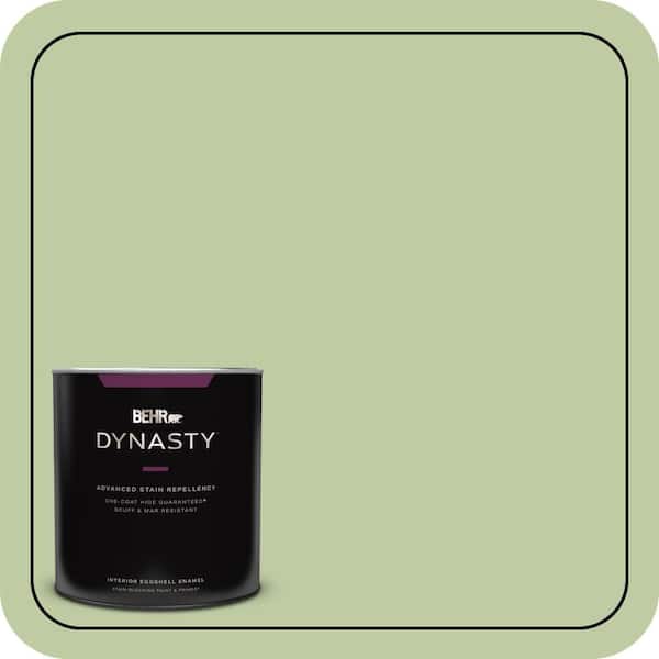 BEHR DYNASTY 1 qt. #M360-4 Marjoram One-Coat Hide Eggshell Enamel Interior Stain-Blocking Paint and Primer