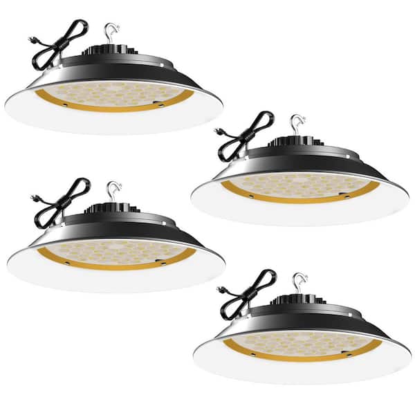 Unbranded 4Pack of 165W LED High Bay Light 24750LM High Bay LED Shop Lights AC100-277V Commercial Bay Lighting for Warehouse