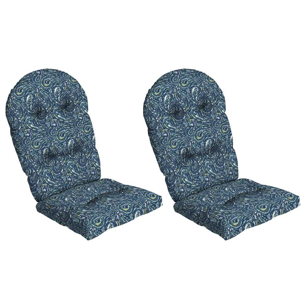 30 x 20 EarthFiber Outdoor Rocking Chair Cushion, Sapphire Blue Ridge Paisley (Set of 2) price history on PriceWatchPro