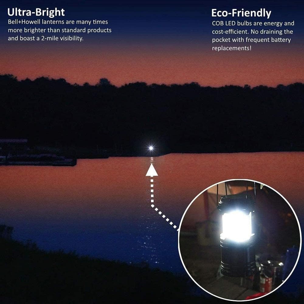 Gray Compact Tactical LED Lantern with Magnetic Base